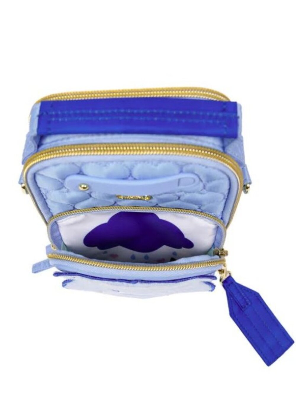 Lug Care Bears x Lug Skeeter Mini Bridge Crossbody Belt Bag Grumpy Bear Blue - Picture 4 of 12